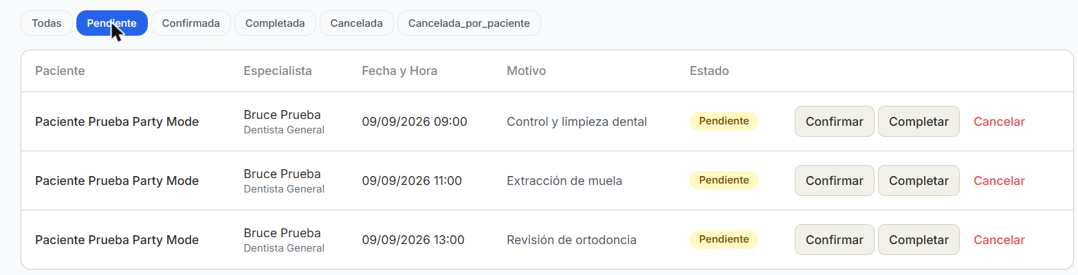 Agendás la cita